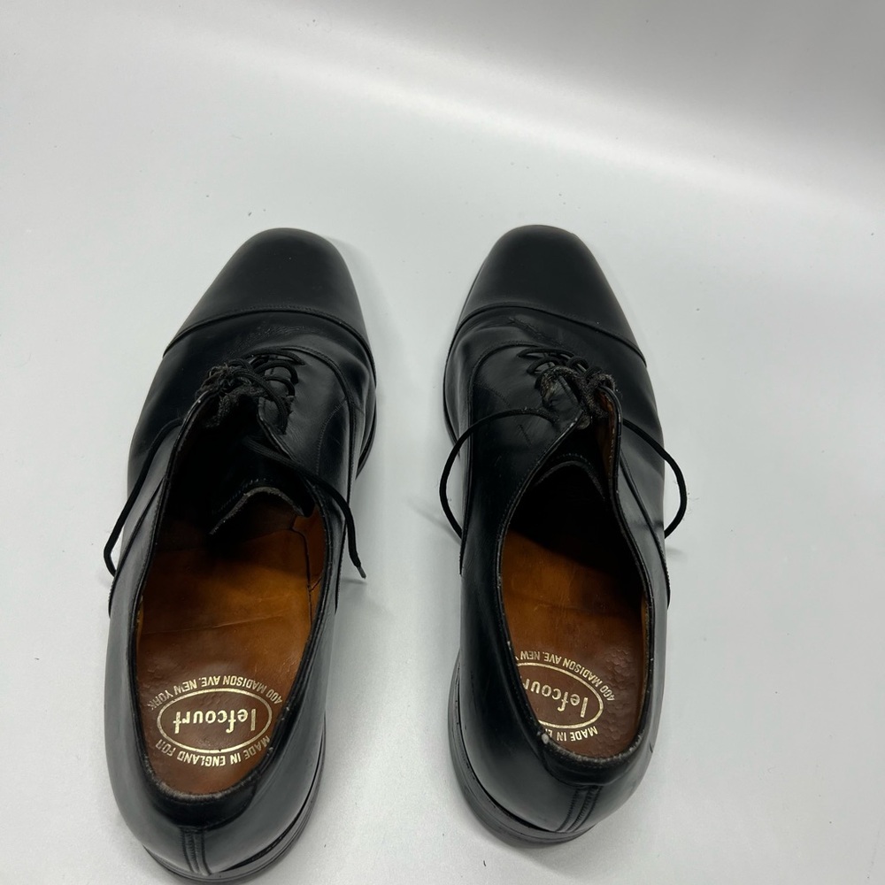Lefcourt Men's Black Leather Dress Shoes size 10